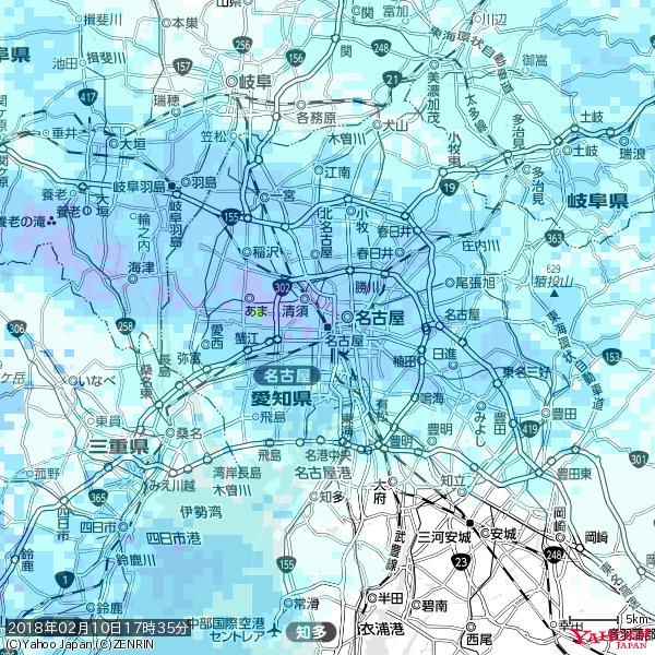 名古屋の天気(雨) 降水強度: 6.25(mm/h) 2018年02月10日 17時35分の雨雲 #雨雲bot #bot 名古屋の天気(雨) 降水強度: 6.25(mm/h) 2018年02月10日 17時35分の雨雲 #雨雲bot #bot