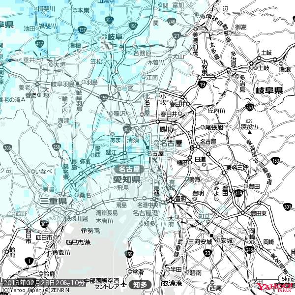 名古屋の天気(雨) 降水強度: 1.15(mm/h) 2018年02月28日 20時10分の雨雲 #雨雲bot #bot 名古屋の天気(雨) 降水強度: 1.15(mm/h) 2018年02月28日 20時10分の雨雲 #雨雲bot #bot