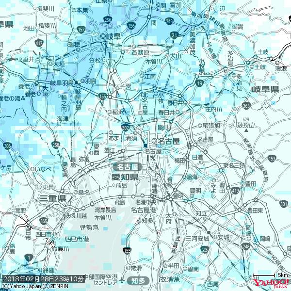 名古屋の天気(雨) 降水強度: 2.38(mm/h) 2018年02月28日 23時10分の雨雲 #雨雲bot #bot 名古屋の天気(雨) 降水強度: 2.38(mm/h) 2018年02月28日 23時10分の雨雲 #雨雲bot #bot