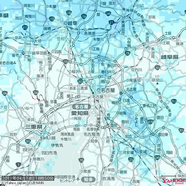名古屋の天気(雨) 降水強度: 1.45(mm/h) 2018年04月14日 18時50分の雨雲 #雨雲bot #bot 名古屋の天気(雨) 降水強度: 1.45(mm/h) 2018年04月14日 18時50分の雨雲 #雨雲bot #bot
