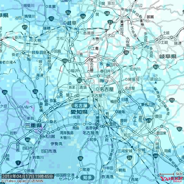 名古屋の天気(雨) 降水強度: 1.65(mm/h) 2018年04月17日 19時45分の雨雲 #雨雲bot #bot 名古屋の天気(雨) 降水強度: 1.65(mm/h) 2018年04月17日 19時45分の雨雲 #雨雲bot #bot