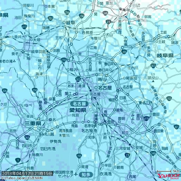 名古屋の天気(雨) 降水強度: 6.25(mm/h) 2018年04月17日 21時15分の雨雲 #雨雲bot #bot 名古屋の天気(雨) 降水強度: 6.25(mm/h) 2018年04月17日 21時15分の雨雲 #雨雲bot #bot