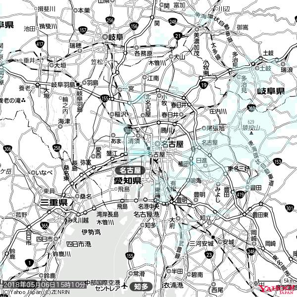 名古屋の天気(雨) 降水強度: 0.95(mm/h) 2018年05月06日 15時10分の雨雲 #雨雲bot #bot 名古屋の天気(雨) 降水強度: 0.95(mm/h) 2018年05月06日 15時10分の雨雲 #雨雲bot #bot