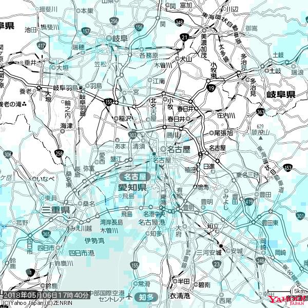 名古屋の天気(雨) 降水強度: 1.25(mm/h) 2018年05月06日 17時40分の雨雲 #雨雲bot #bot 名古屋の天気(雨) 降水強度: 1.25(mm/h) 2018年05月06日 17時40分の雨雲 #雨雲bot #bot