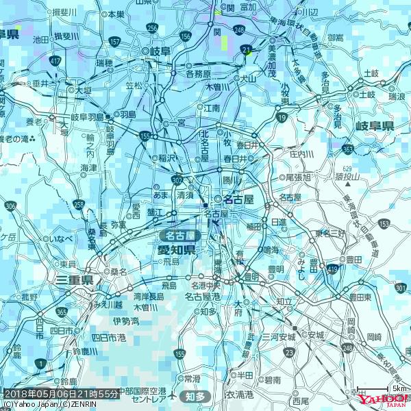 名古屋の天気(雨) 降水強度: 4.88(mm/h) 2018年05月06日 21時55分の雨雲 #雨雲bot #bot 名古屋の天気(雨) 降水強度: 4.88(mm/h) 2018年05月06日 21時55分の雨雲 #雨雲bot #bot