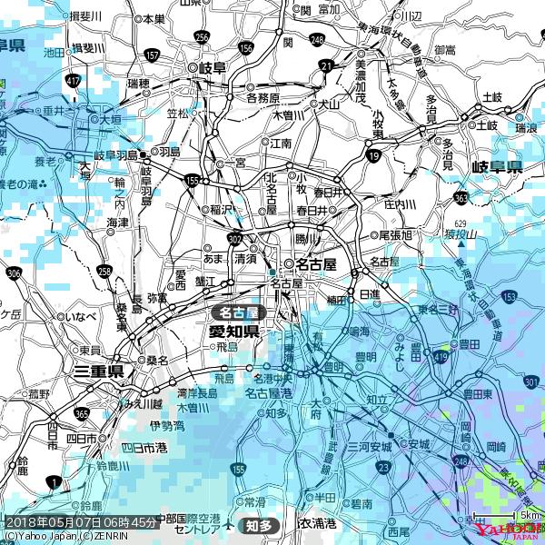 名古屋の天気(雨) 降水強度: 1.95(mm/h) 2018年05月07日 06時45分の雨雲 #雨雲bot #bot 名古屋の天気(雨) 降水強度: 1.95(mm/h) 2018年05月07日 06時45分の雨雲 #雨雲bot #bot