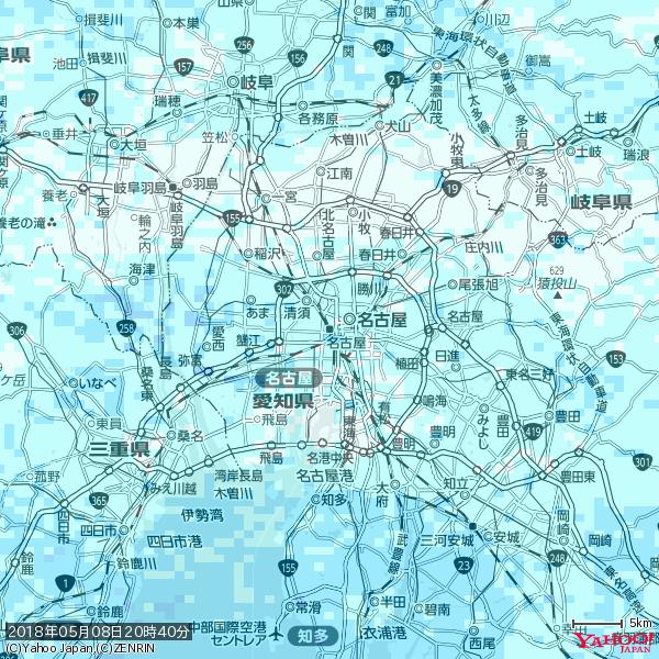 名古屋の天気(雨) 降水強度: 1.55(mm/h) 2018年05月08日 20時40分の雨雲 #雨雲bot #bot 名古屋の天気(雨) 降水強度: 1.55(mm/h) 2018年05月08日 20時40分の雨雲 #雨雲bot #bot