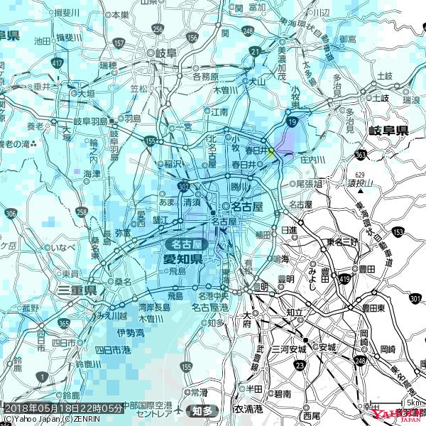 名古屋の天気(雨) 降水強度: 3.38(mm/h) 2018年05月18日 22時05分の雨雲 #雨雲bot #bot 名古屋の天気(雨) 降水強度: 3.38(mm/h) 2018年05月18日 22時05分の雨雲 #雨雲bot #bot