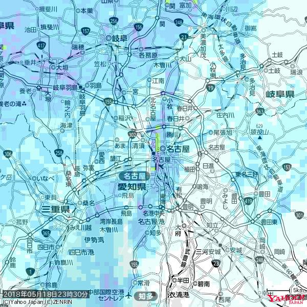 名古屋の天気(雨) 降水強度: 6.25(mm/h) 2018年05月18日 23時30分の雨雲 #雨雲bot #bot 名古屋の天気(雨) 降水強度: 6.25(mm/h) 2018年05月18日 23時30分の雨雲 #雨雲bot #bot