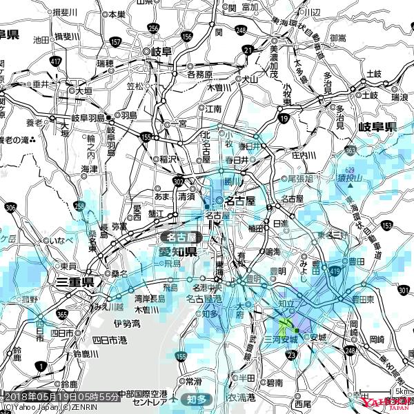名古屋の天気(雨) 降水強度: 2.88(mm/h) 2018年05月19日 05時55分の雨雲 #雨雲bot #bot 名古屋の天気(雨) 降水強度: 2.88(mm/h) 2018年05月19日 05時55分の雨雲 #雨雲bot #bot