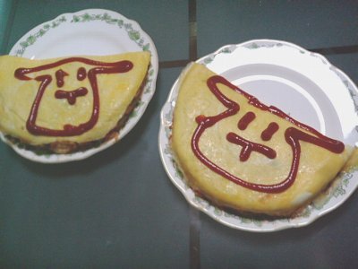 omurice with nabaztag