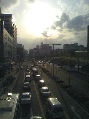 Sakae Kouen Hodoukyou (Sakae Park Footbridge) in Nagoya, Japan