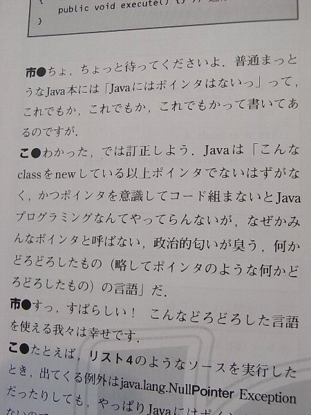 電波系! 計算天使 Java TIPS 「なぜかみんなポインタと呼ばない，政治的匂いが臭う，何かどろどろしたもの (略してポインタのような何かどろどろしたもの)」