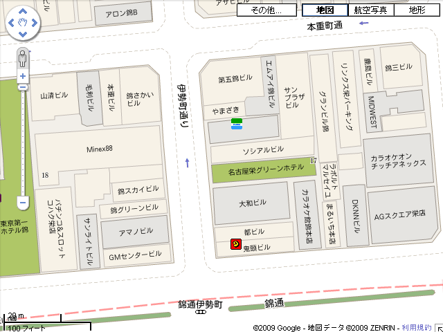 Google Maps ビル名などを建物形状内に配置