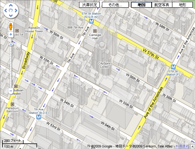 Google Maps 2.5D transparent buildings