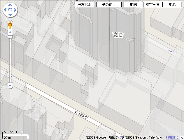 Google Maps 2.5D transparent buildings