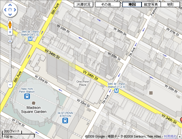 Google Maps 2.5D transparent buildings