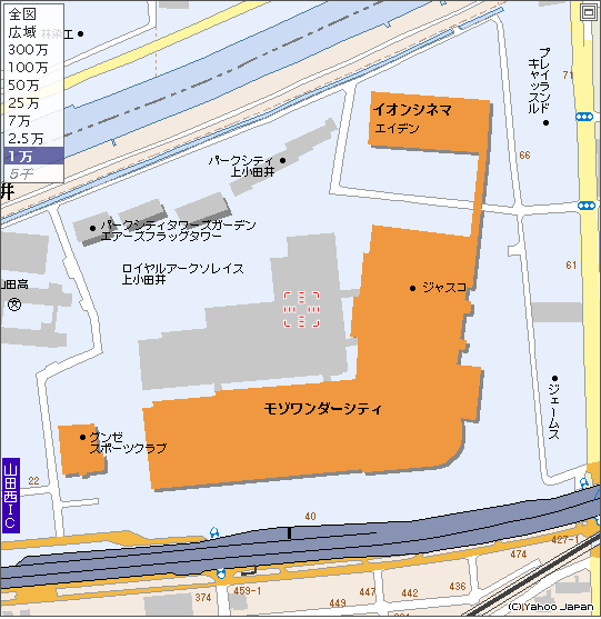 mozoワンダーシティーの地図 ALPSLAB base