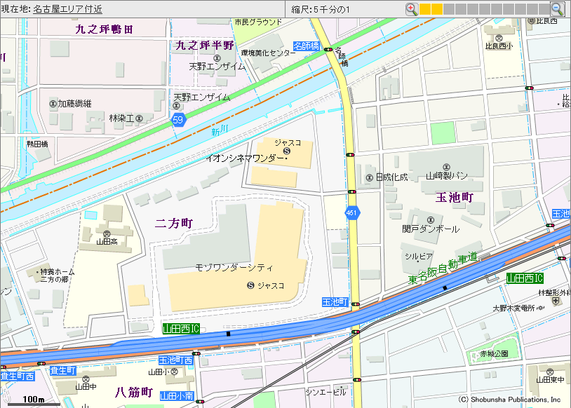 mozoワンダーシティーの地図 MAPPLE おでかけ地図