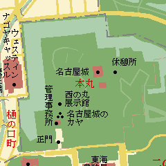 map of Nagoya Castle