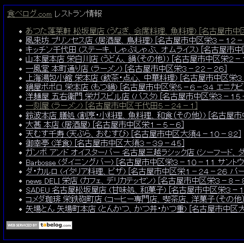 poisonmaps location with tabelog